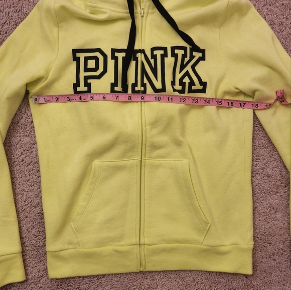 Women' s Pink Neon Green Hoodie Size Medium. - Picture 5 of 6